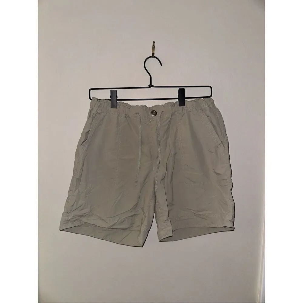 Women's Patagonia Elastic Waist Hiking Shorts Size 10 Khaki